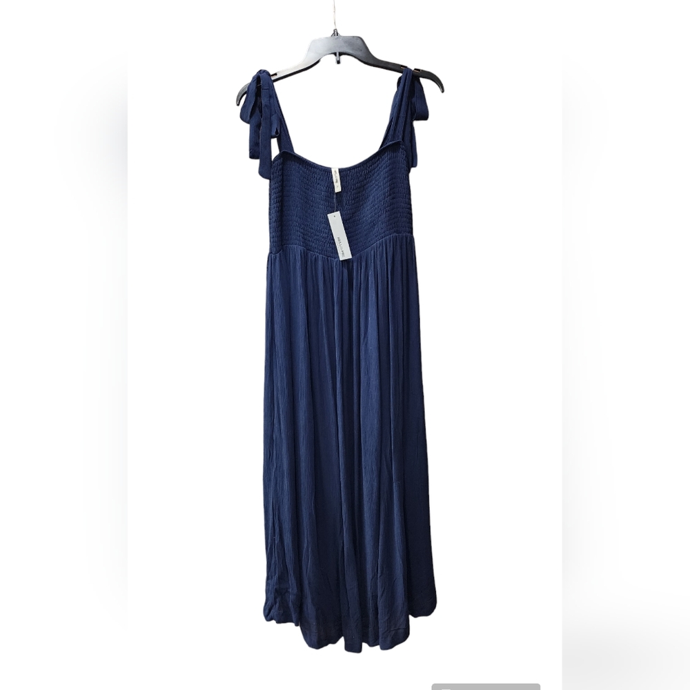 Hello Miz dress | Woman's maternity XL | navy blue | elastic